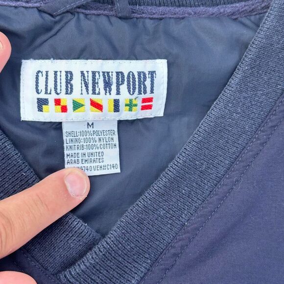 Vintage Club Newport Golf Course Windbreaker Pullover - Picture 4 of 4